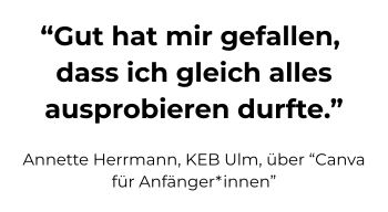 Zitate von Teilnehmenden des Bildungswerks