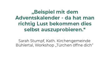 Zitate von Teilnehmenden des Bildungswerks